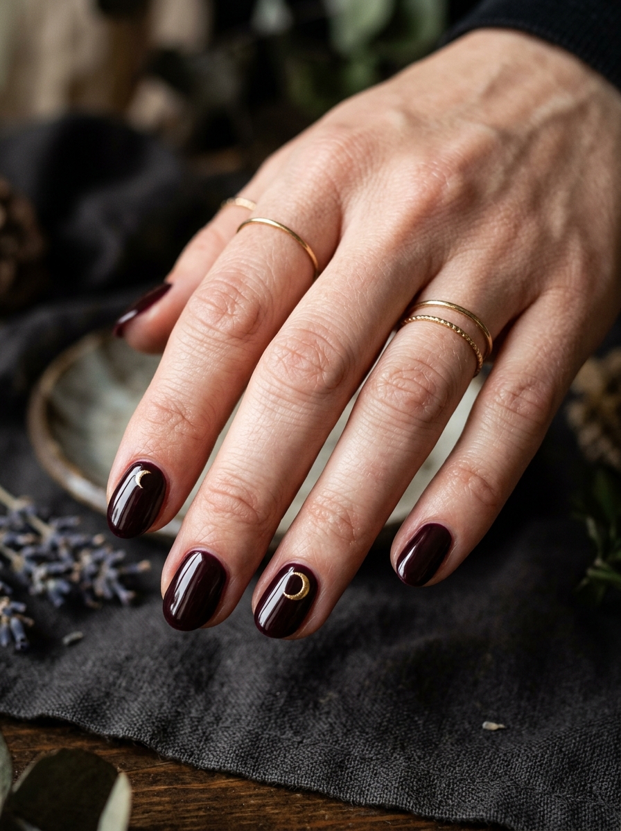 Moon Accent Witchy Nails als Witchy Nails Inspiration 2026
